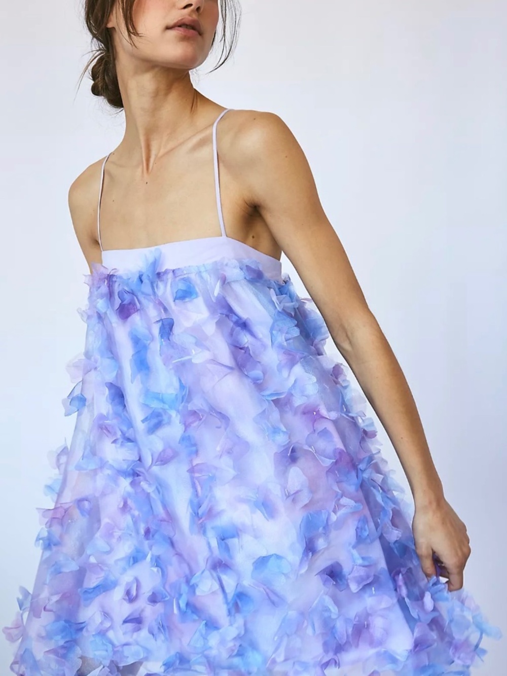 Free people rainbow deluxe mini dress